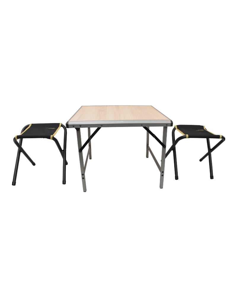 Küçük Mdf Masa + 2 Katlanır Tabure Set