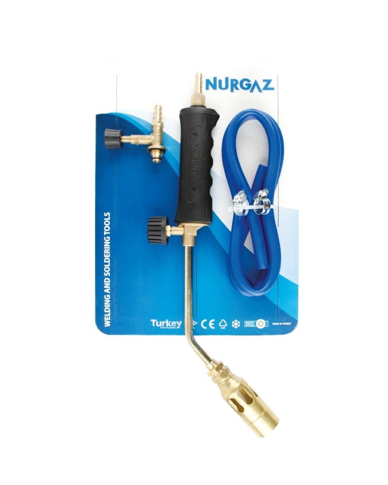 PROPAN TAV VE KAYNAK SETİ 32 MM BAŞLIKLI HORTUM KELEPÇE MUSLUK DAHİL