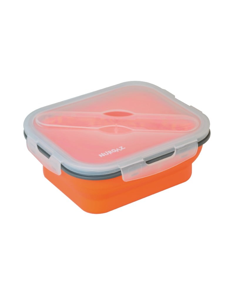 SİLİKON KATLANABİLİR TEK GÖZLÜ YEMEK SETİ