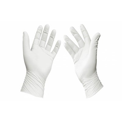 Muayene Eldiveni Pudralı Lateks Beyaz Renk 100lü