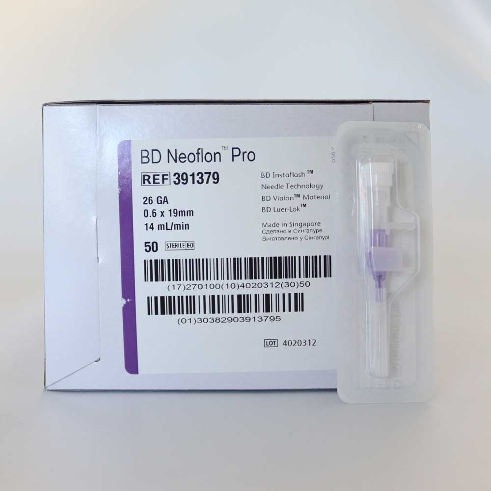 Bd Neoflon Branül (intraket) Mor (26G) 50'li Paket 