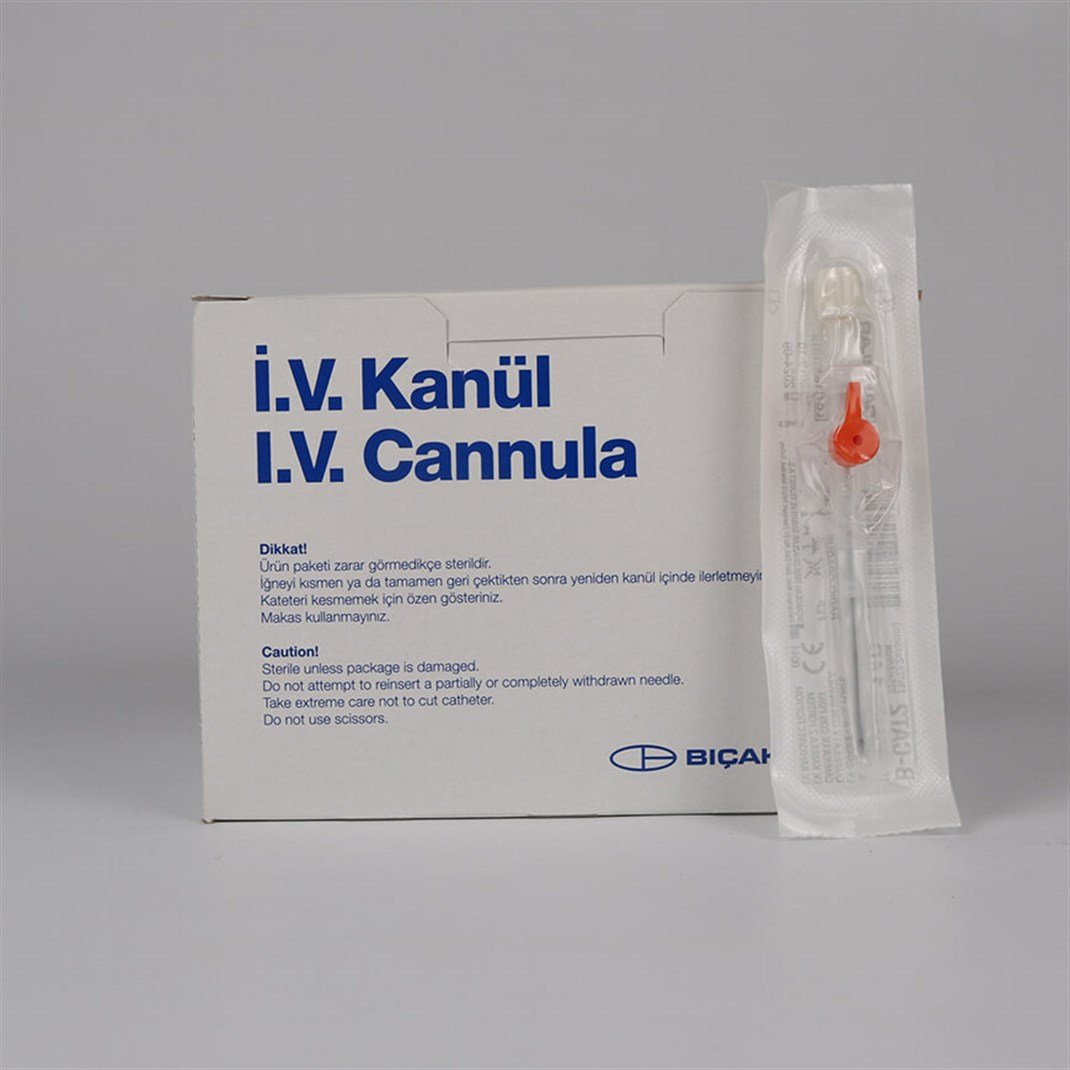 Bıçakcılar Branül (intraket) Turuncu (14G) 50'li Paket