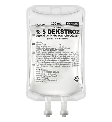 Dekstroz %5 100 ML Setsiz