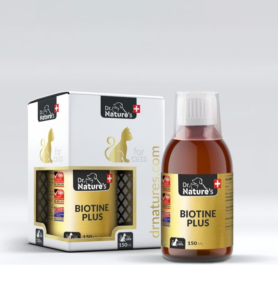 Dr. Nature's Biotin Plus (Kediler İçin Deri Tüy Sağlığı Besin Takviyesi) 150 Ml