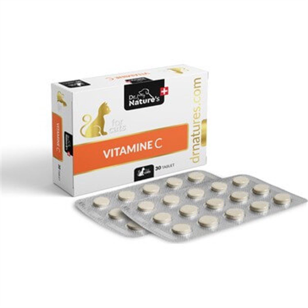Dr. Nature's Vitamine C (Kediler İçin C Vitamini Besin Takviyesi) 30 Tablet