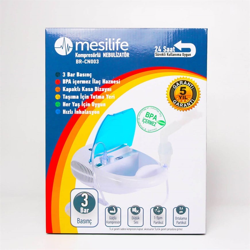Mesilife BR-CN003 Kompresörlü Nebülizatör Cihazı