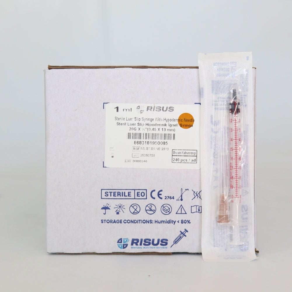 Risus 1 CC İnsülin Enjektörü 240'lı Paket