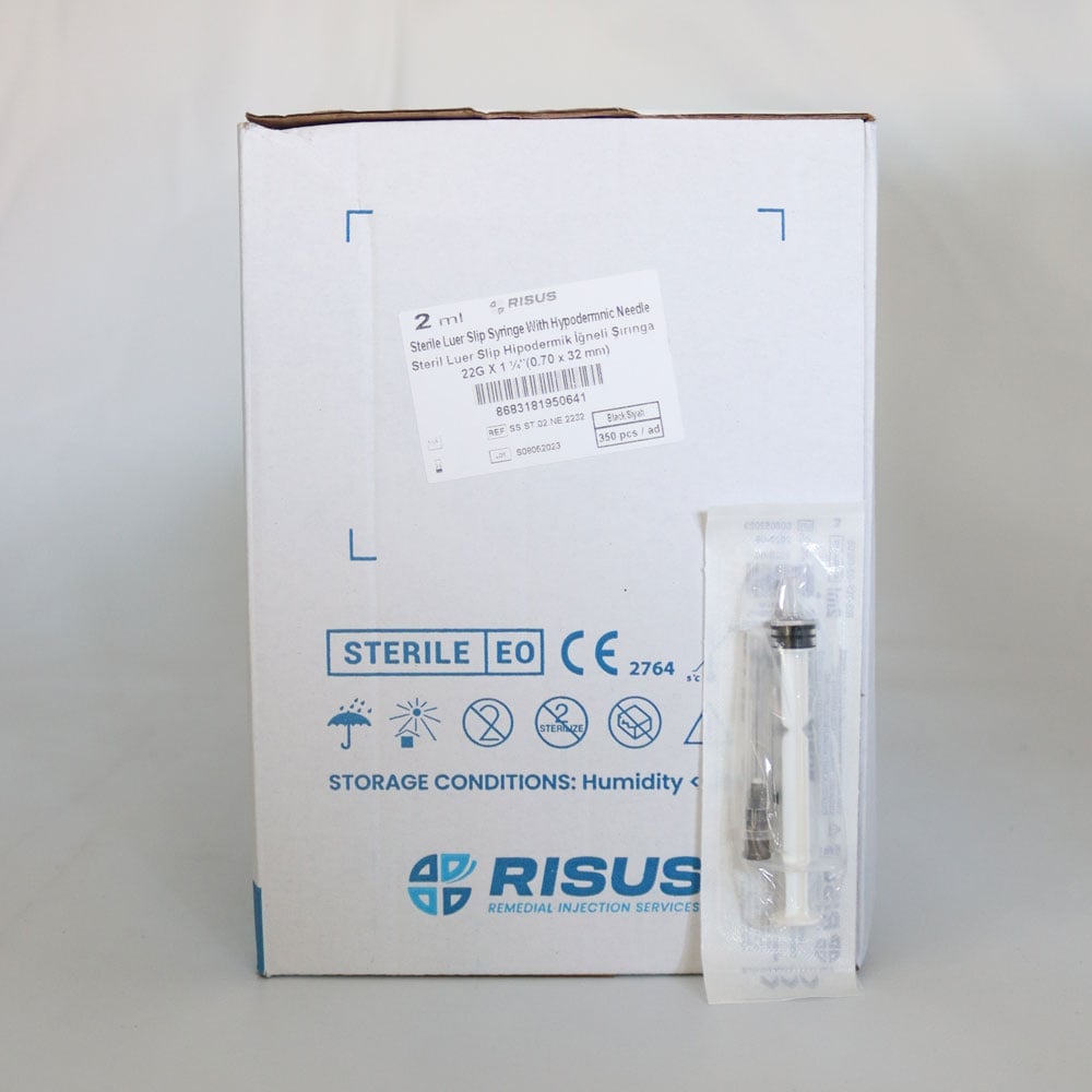 Risus 2 CC 3 Parça (CONTALI) Uzun ve Siyah Uçlu Enjektör 350'li Paket