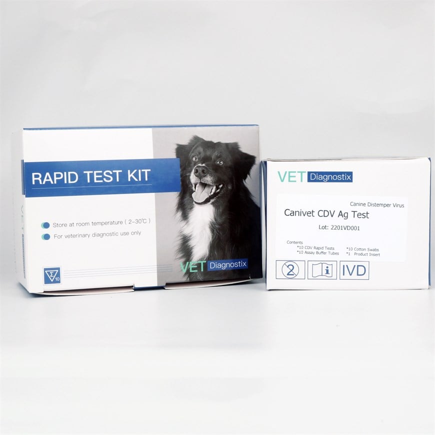 Vet Diagnostix Canine Distemper (CDV) Ag 10'lu Paket