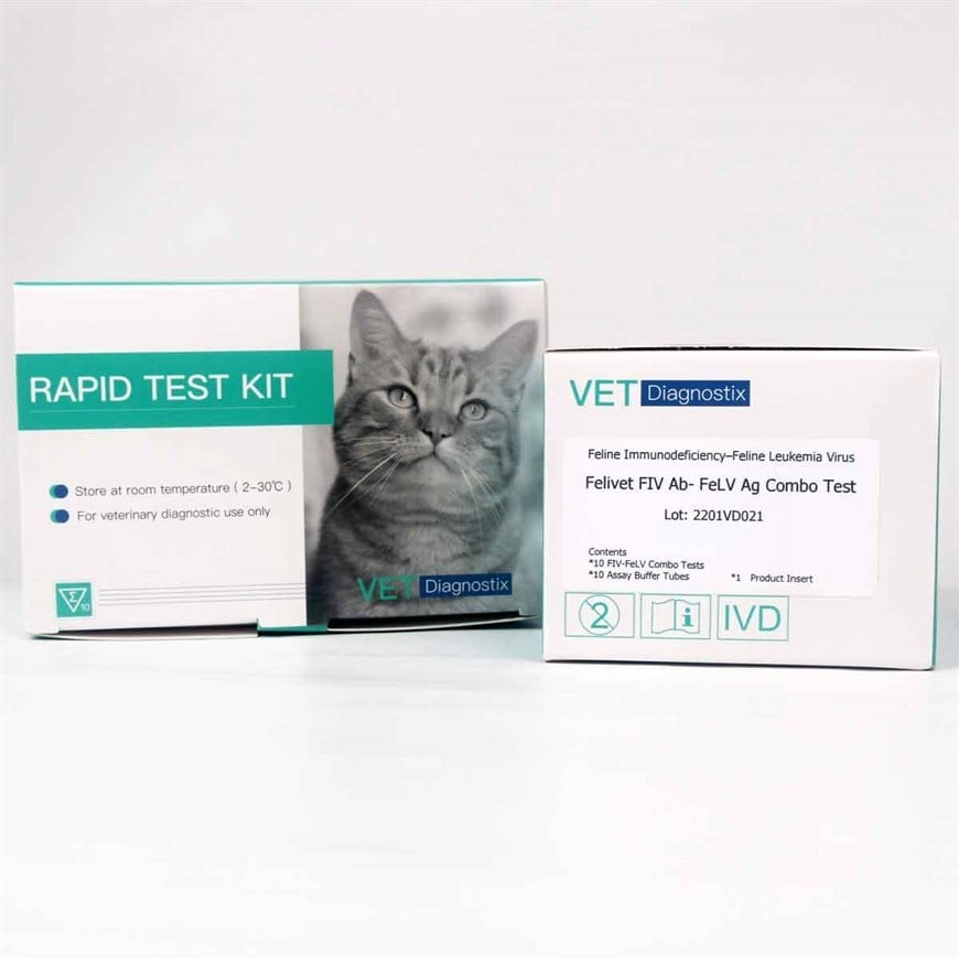Vet Diagnostix FIV Ab + Felv Ag 10'lu Paket