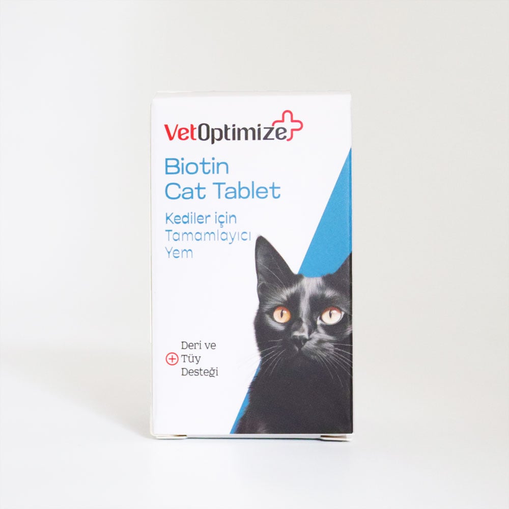 VetOptimize Biotin Cat (Yavru ve Yetişkin Kediler İçin Deri ve Tüy Desteği) 100 Tablet