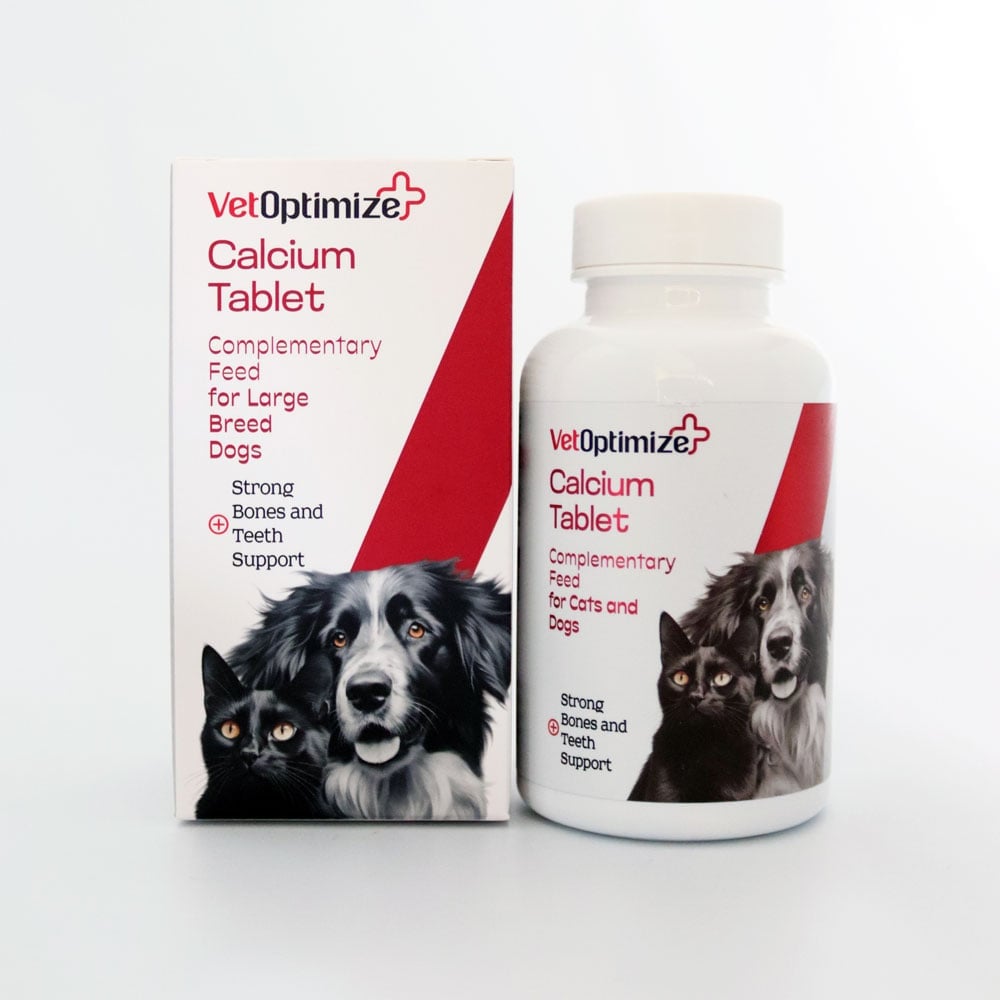 VetOptimize Calcium (Kedi ve Köpekler İçin Calcium Desteği) 84 Tablet