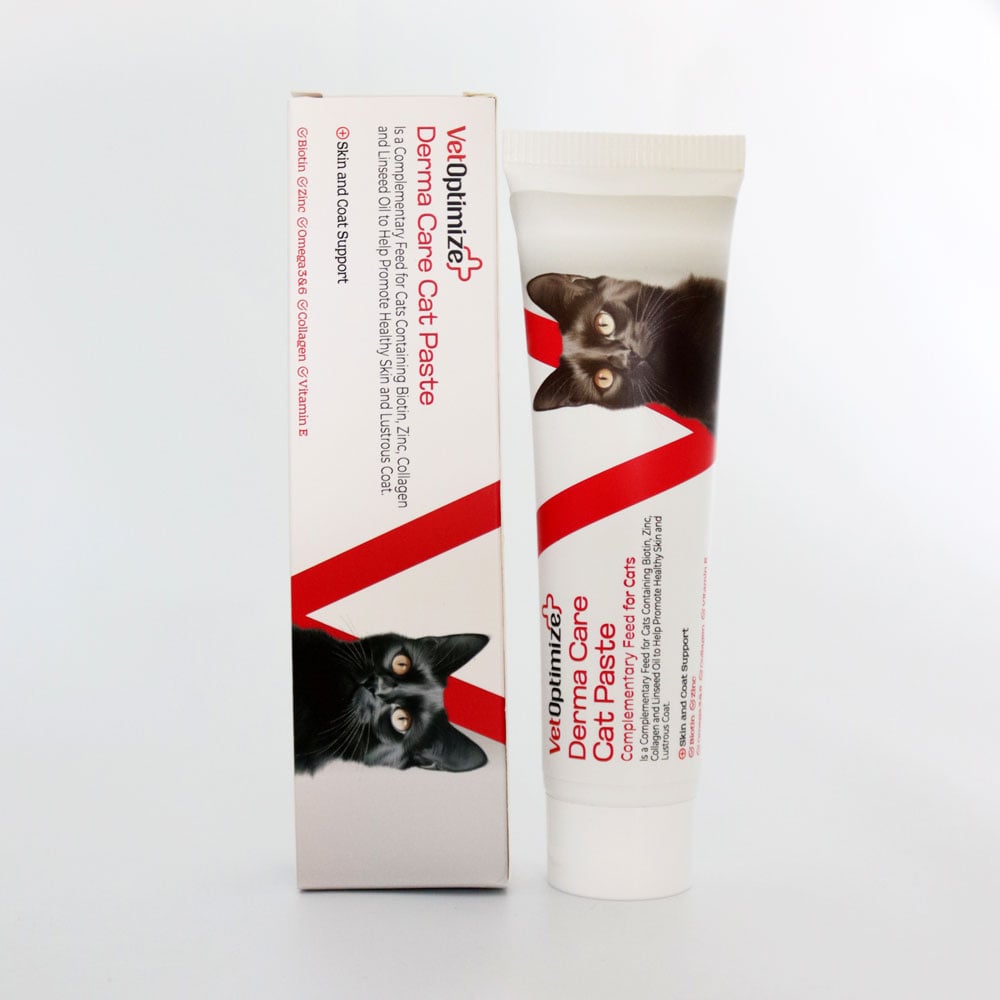 VetOptimize Derma Care Cat Pasta (Kediler İçin Sağlıklı Tüy ve Cilt Gelişimi Desteği) 100 Gr