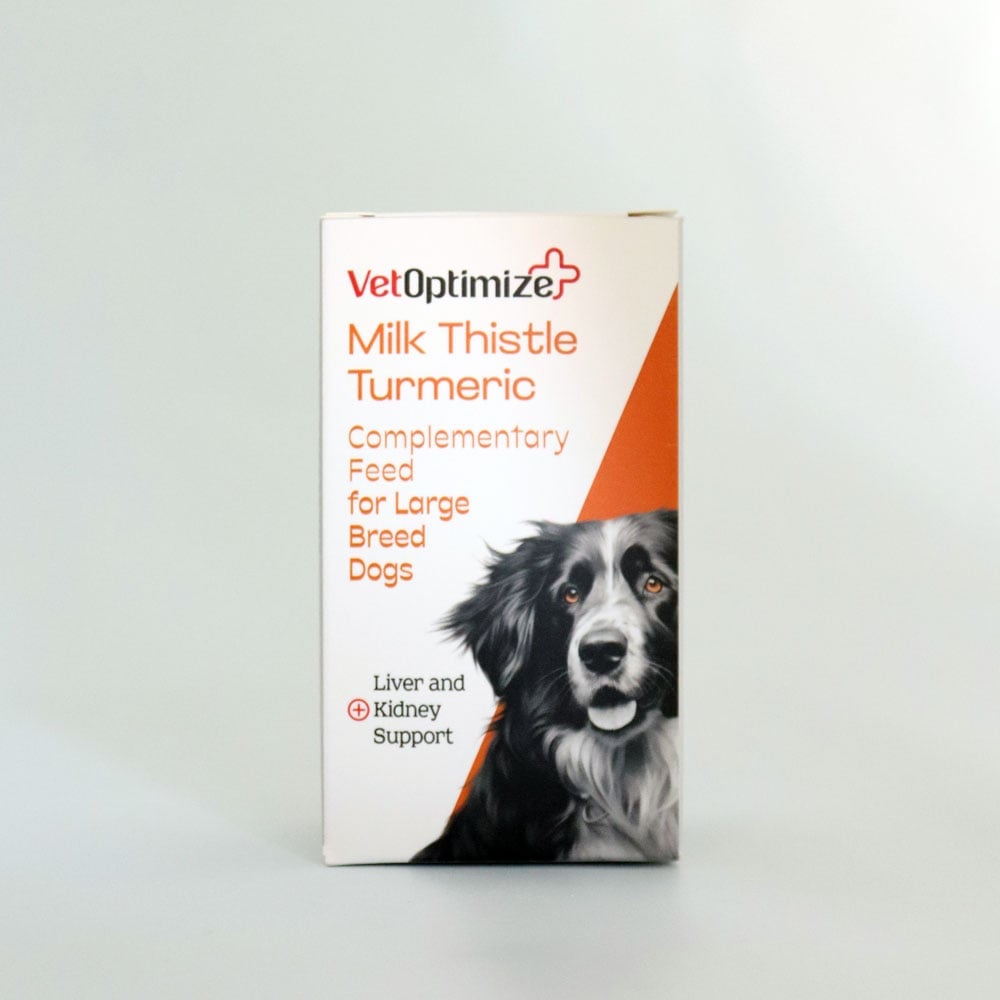 VetOptimize Milk Thistle Turmeric (Büyük Irk Köpekler İçin Karaciğer ve Böbrek Desteği) 45 Tablet