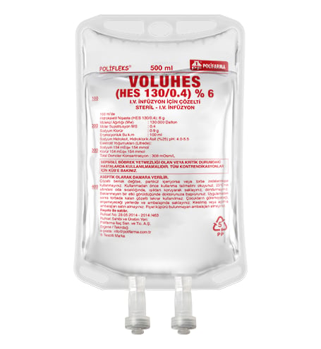 Voluhes PP %6 İnfuzyon Çözeltisi 500 ML Setsiz Serum