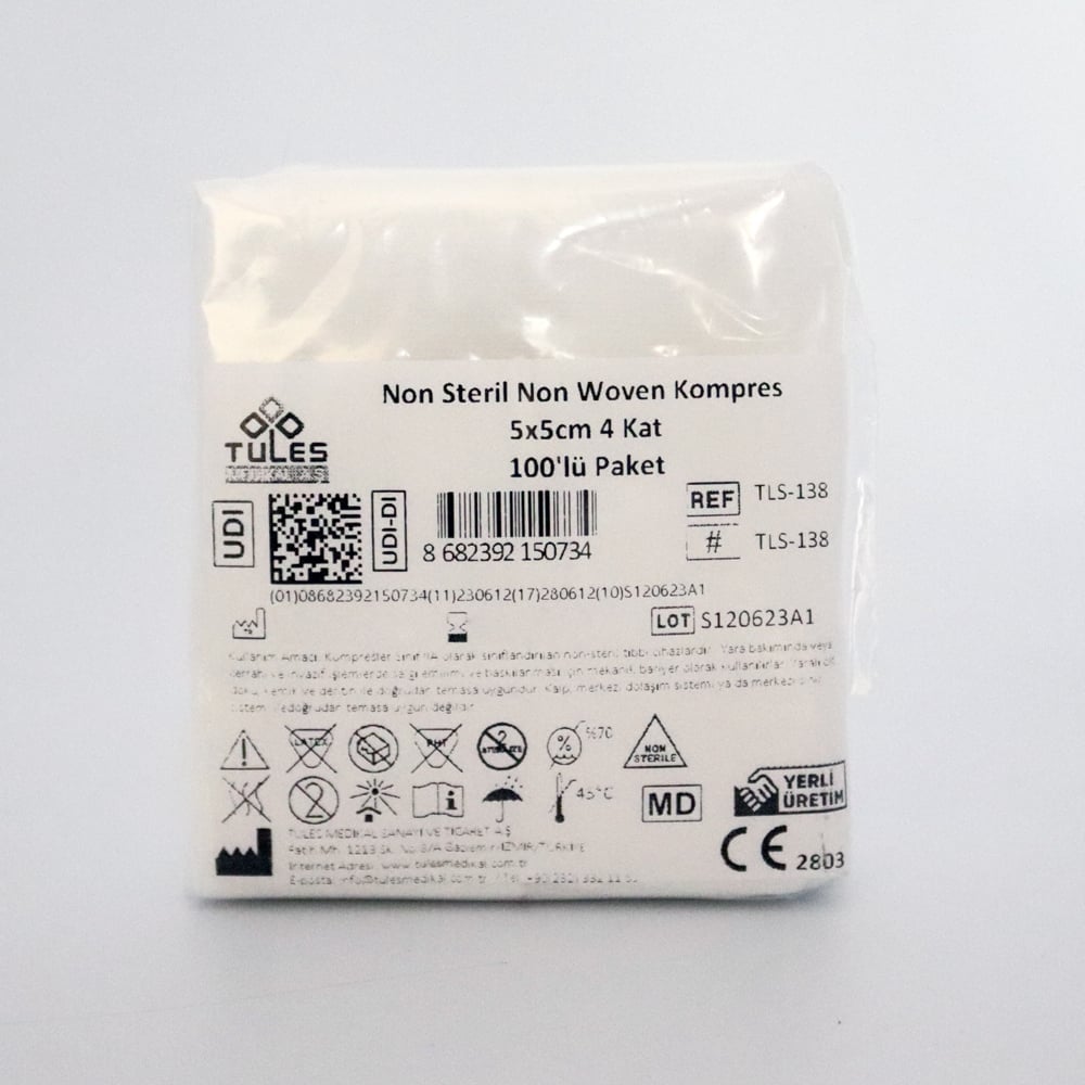 Yüksek Emicili 5 CMx5 CM 4 kat Spanç 100'lü Paket