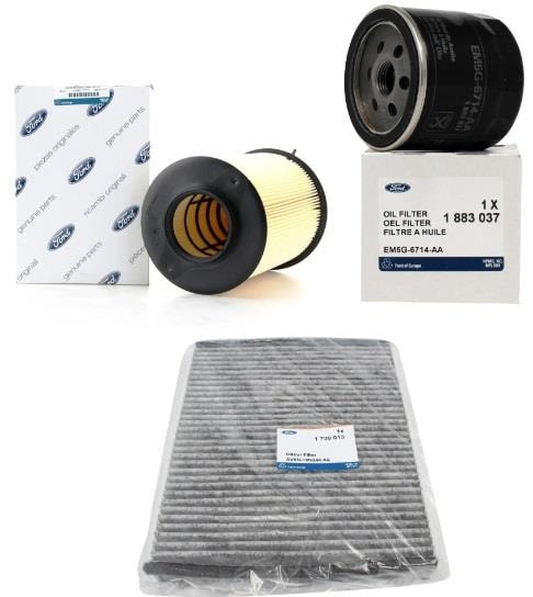 Ford Focus 2014-2018 1.6 Benzinli Periyodik Yağ Bakım Filtresi Seti Orjinal Marka AV6N19G244AAHF-AV619601AF-TAMT6714FIE