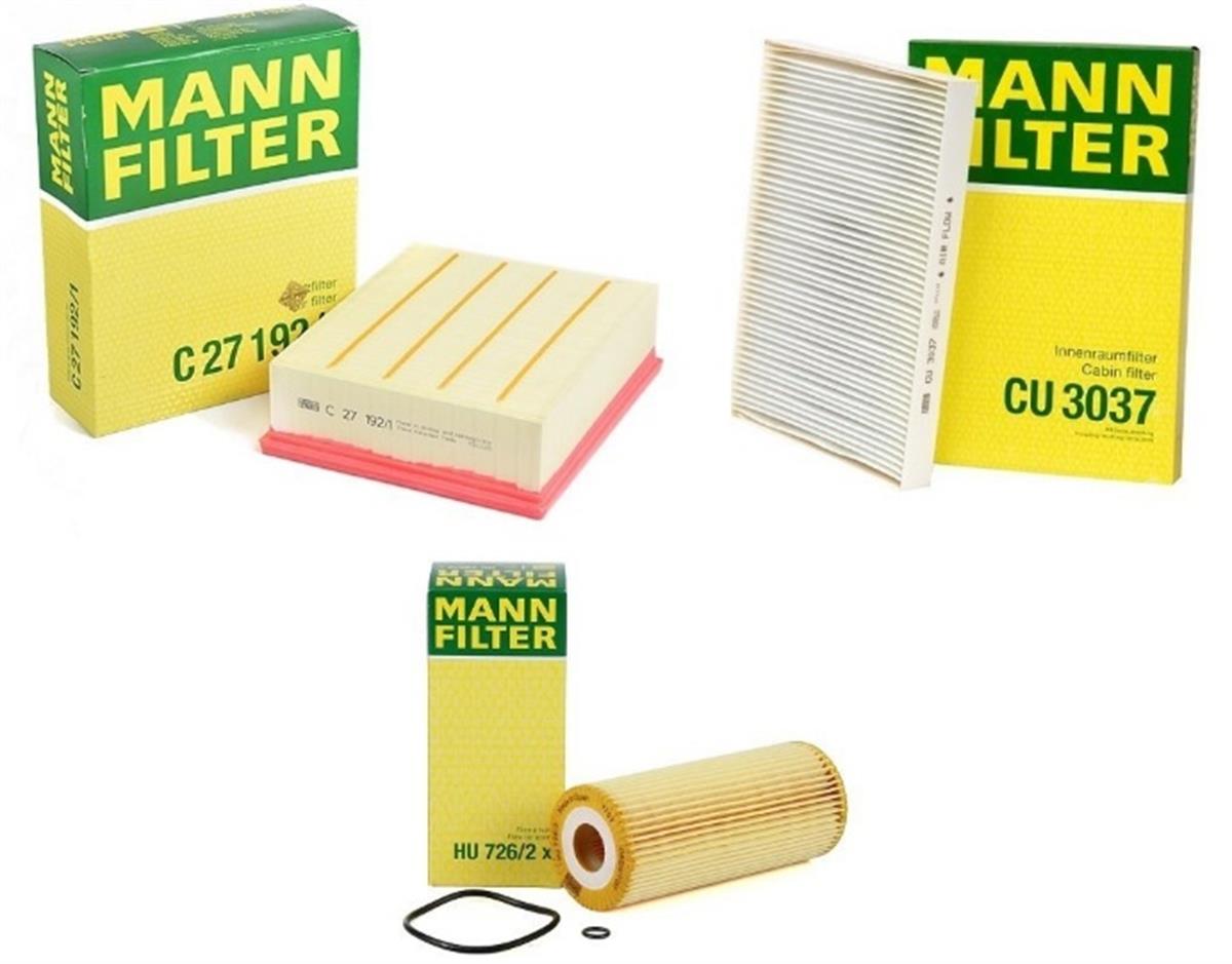 Audi A4 2002 - 2008 Model Arası 1.9 TDI Periyodik Bakım Filtre Seti Mann Marka 06C133843-06D115466-8E0819439