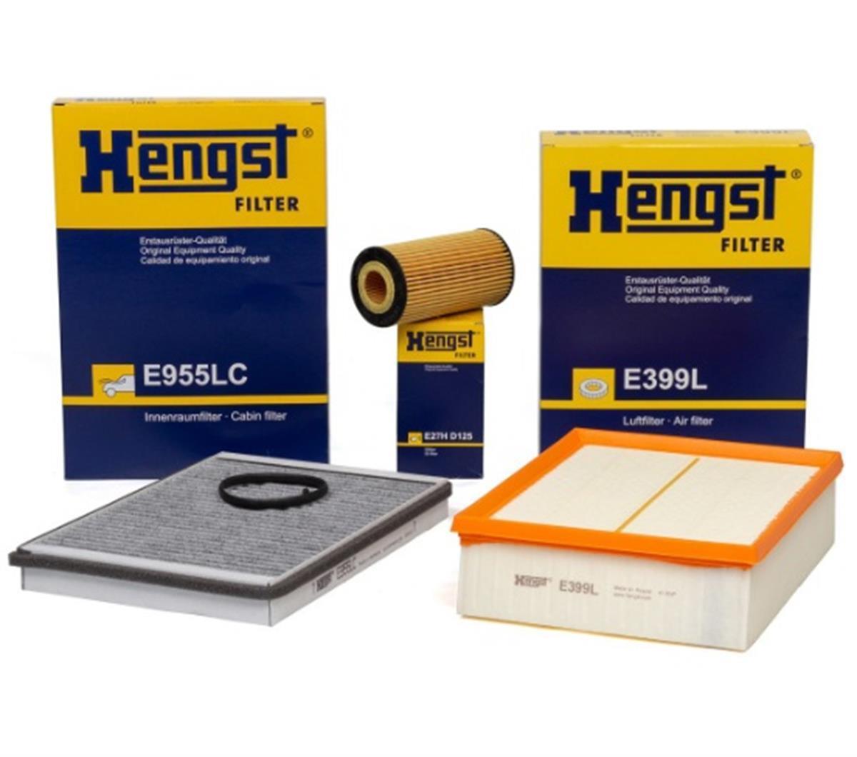 Audi A4 2002 - 2008 Model Arası 1.9 TDI Periyodik Bakım Filtre Seti Hengst Marka 06D115562-06C133843-4B0819439C