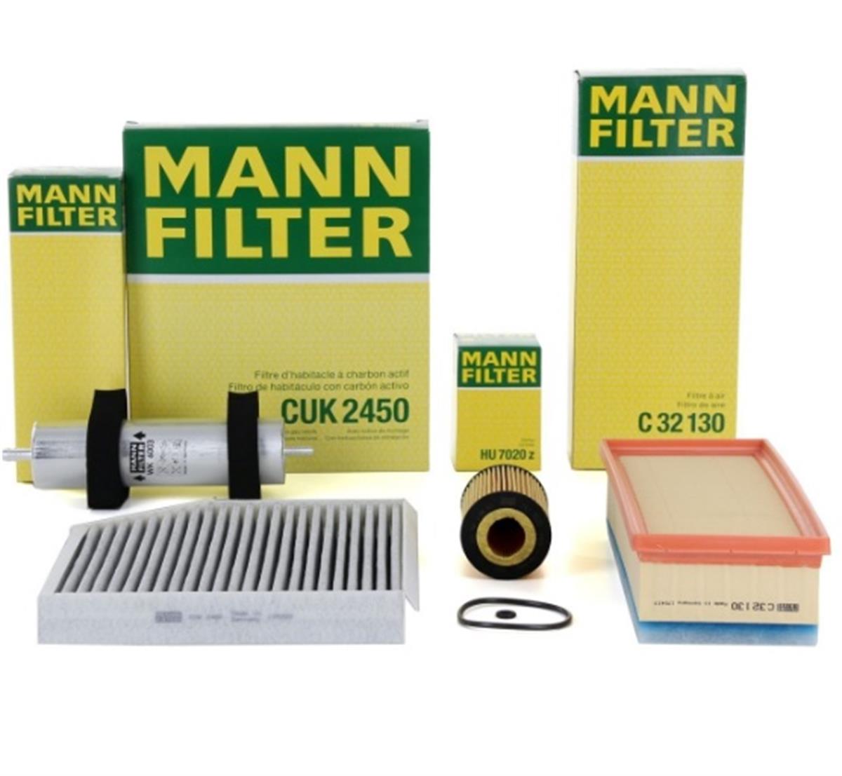 Audi A4 2008 - 2014 2.0 TDI (CGLC) 177 PS Periyodik Bakım Seti Mann Marka 8K0133843E-03L115466-8K0127400A-8K0819439A