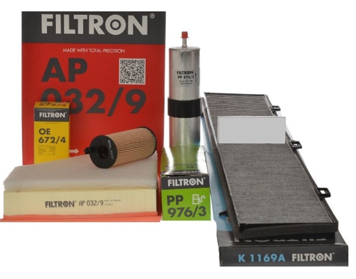 Bmw E90 320d 184 HP Periyodik Bakım Filtre Seti Filtron Marka64319142115-13717797465-11428507683-13327823413