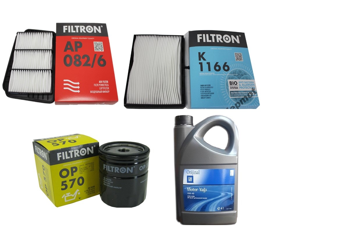 Chevrolet Lacetti 1.4 1.6 Valf Periyodik  Bakım Seti Motor yağlı  FILTRON Marka 