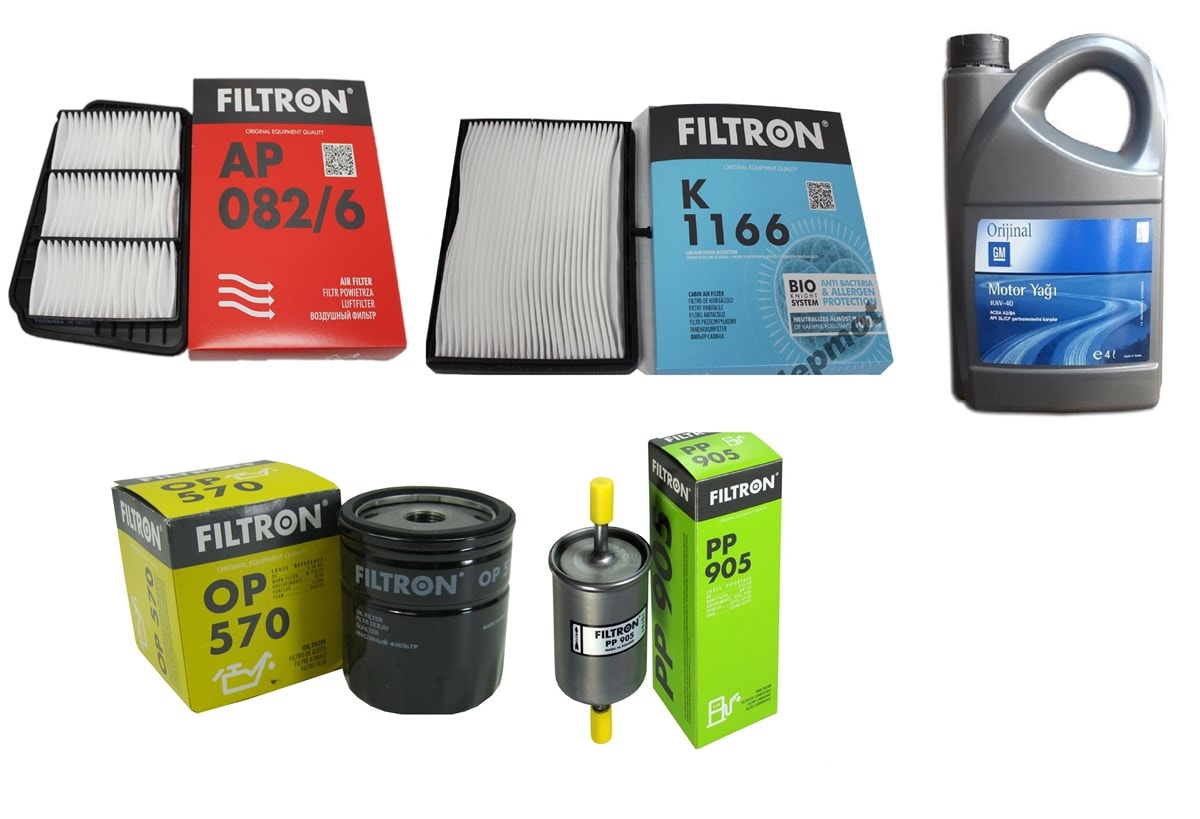 Chevrolet Lacetti 1.4 1.6 Valf Periyodik  Bakım Seti Motor yağlı  FILTRON Marka