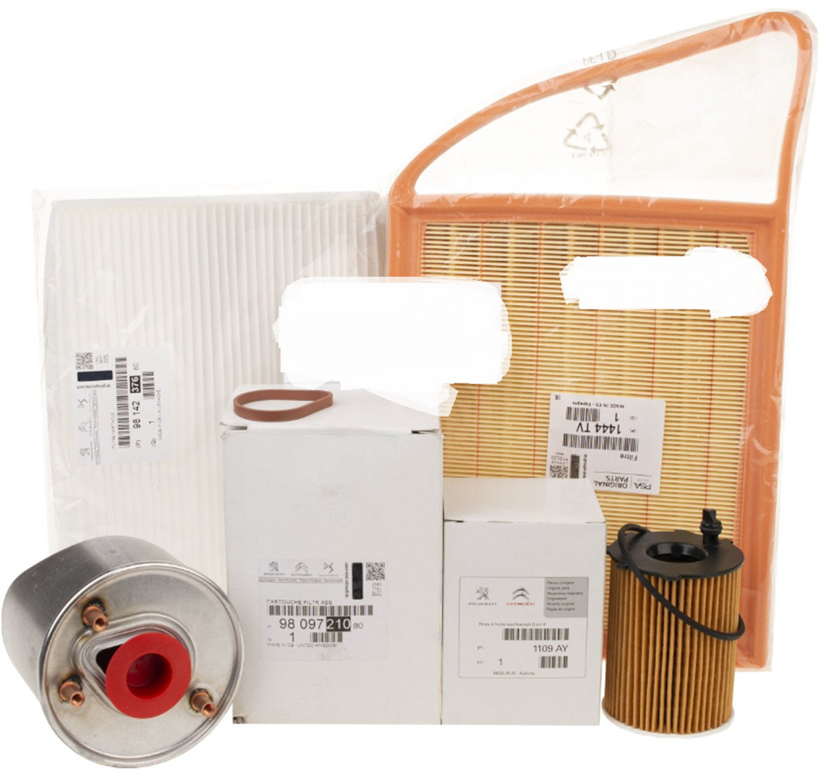 Citroen C-Elyse 1.6 Hdi Euro5 Periyodik Yağ Bakım Filtre Seti Psa Marka TAMT6714FDE-1444.TV-9809721080-9678792080