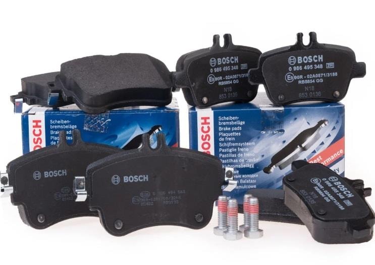 BOSCHMercedes W169 Kasa A150 Ön Ve Arka Fren Balata Seti Fişli Bosch Marka A1684200420-A1694202020A1684200420-A1694202020