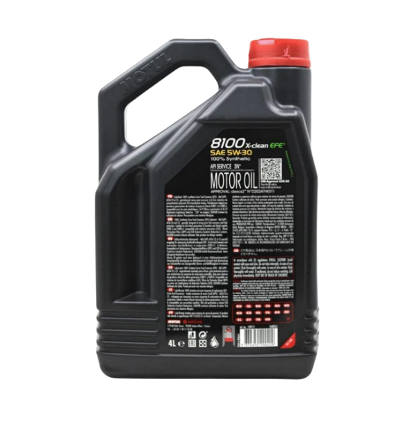 MOTULMOTUL 8100 X-Clean EFE 5W30 Dexos2 Partiküllü Motor Yağı 4LTMOTUL 8100 X-Clean