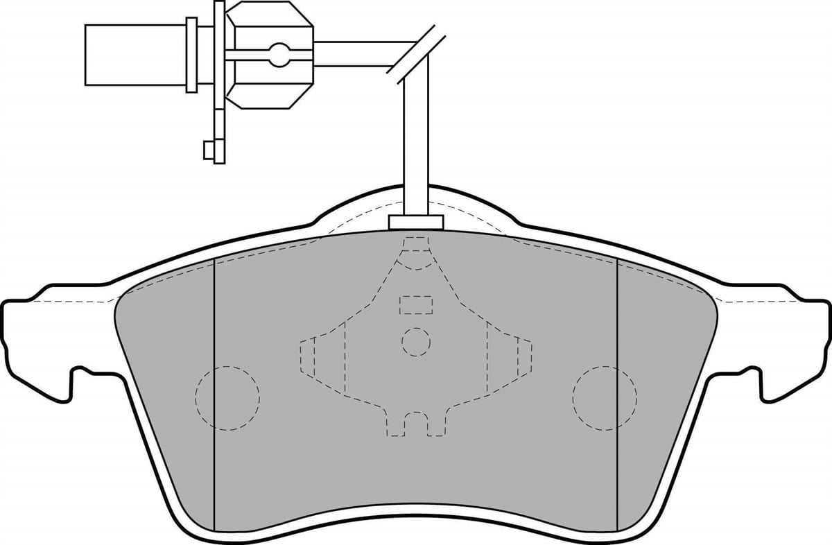 Transporter T4 2.5 Ön Fren Balata Takımı Fişli