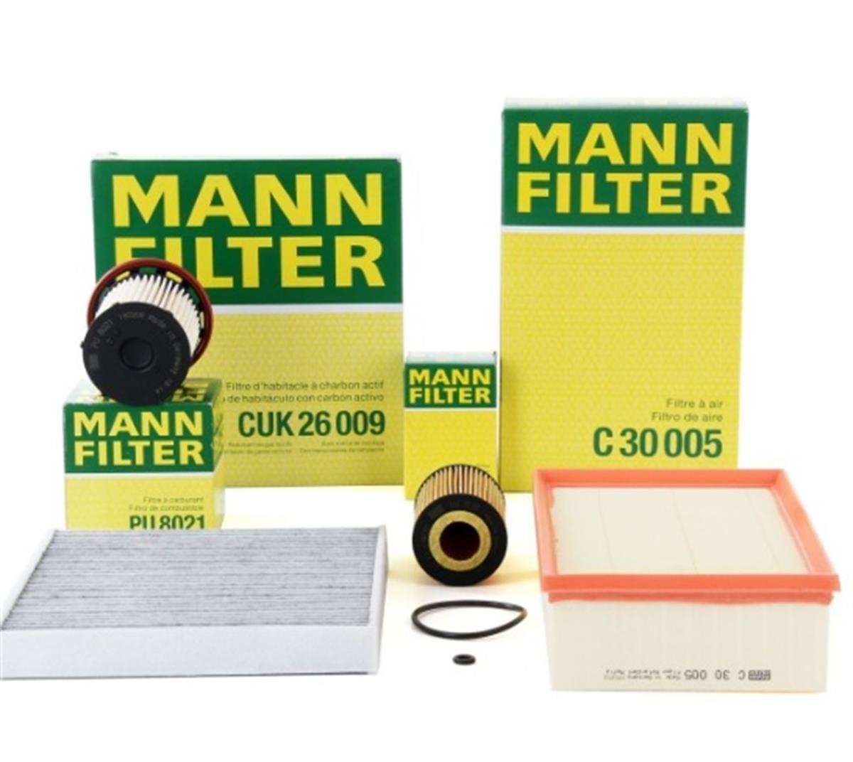 Volkswagen Arteon 2017 Model Sonrası 2.0 TDI Periyodik Bakım Seti Mann Marka 5Q0129620B-03N115562-5Q0818653-5Q0127177B