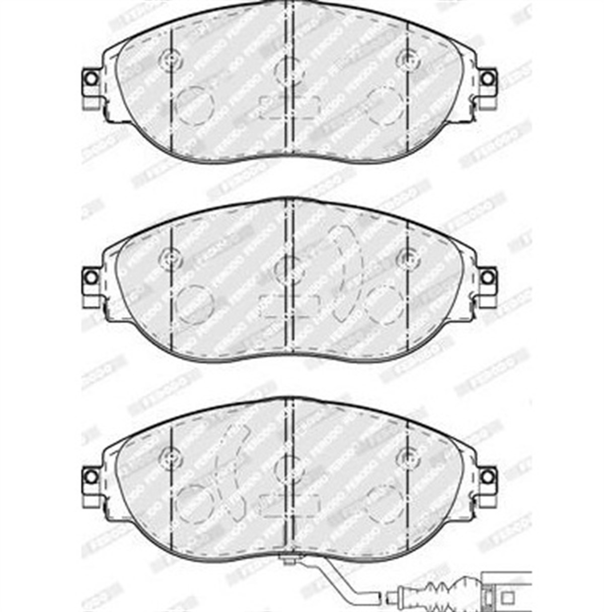 Volkswagen Arteon Büyük Tip Ön Fren Balatası Ferodo Marka 8V0698151C