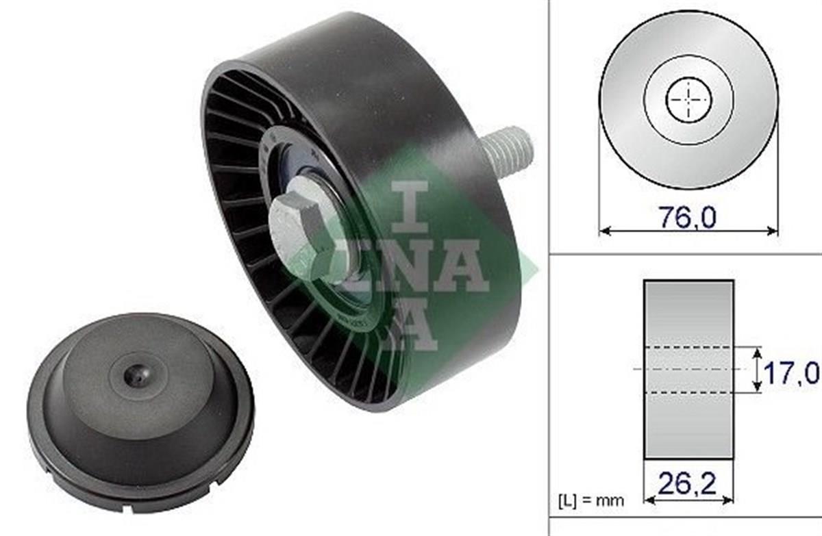 Volkswagen Golf 6 2009 - 2012 1.2 TSI V Kayış Gergi Rulmanı İna Marka 03F145276