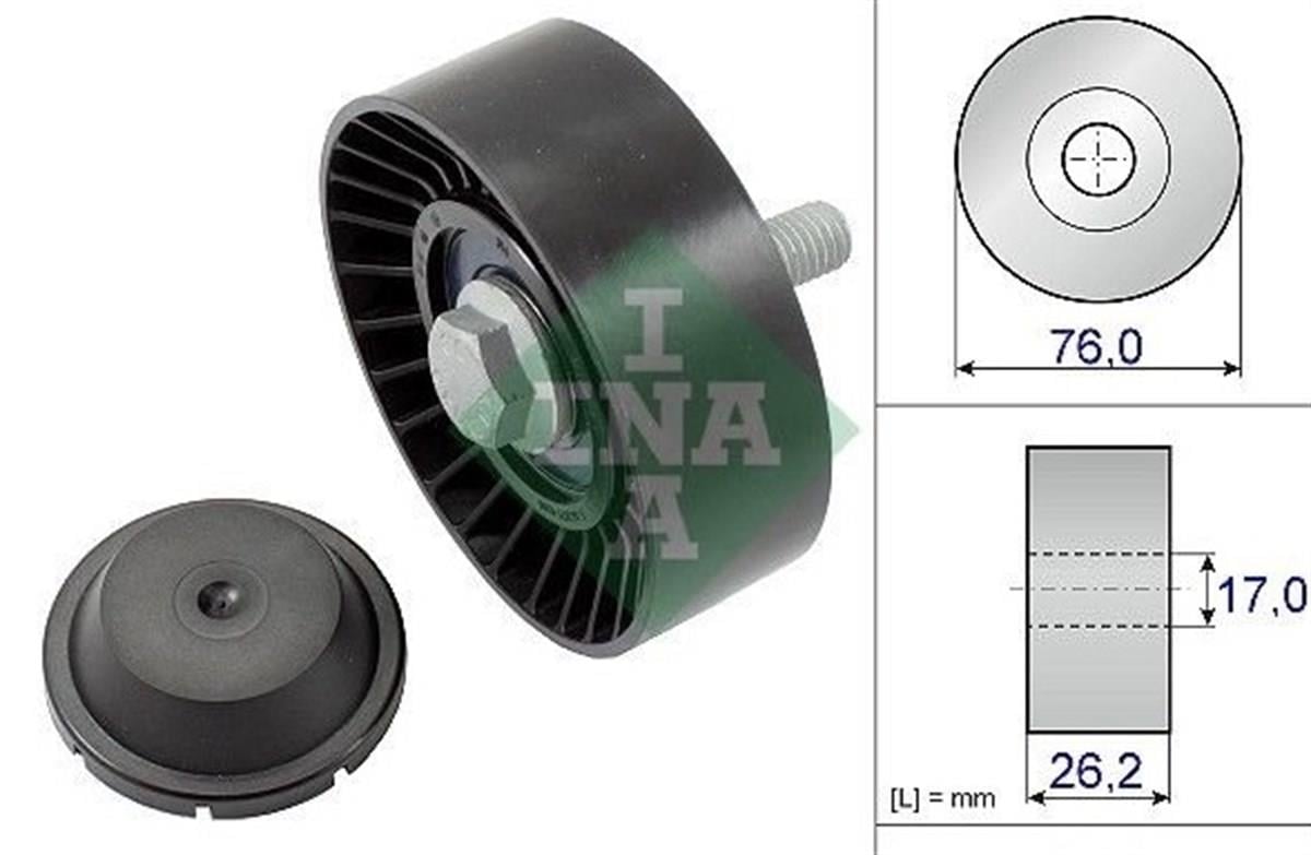 Volkswagen Golf 6 2009 - 2012 1.2 TSI V Kayış Gergi Rulmanı İna Marka 03F145276