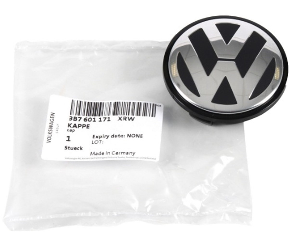 Volkswagen Passat 2001-2005 Model Arası Alüminyum Jant Göbeği Orjinal 3B7601171XRW