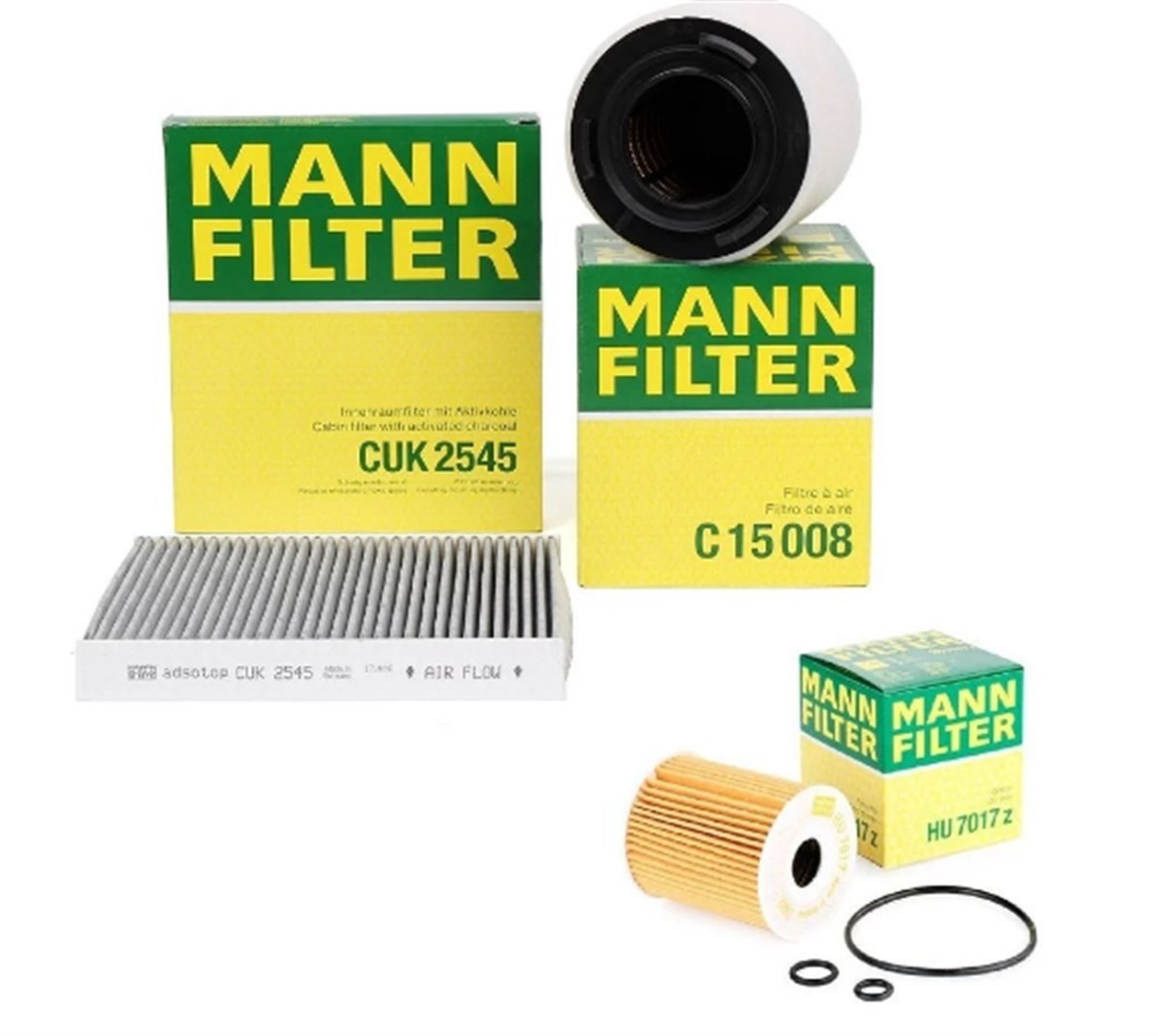 Volkswagen Polo 1.2 TDI Bakım Filtre Seti Mann Marka 03P115562-6R0129620A-4638300018