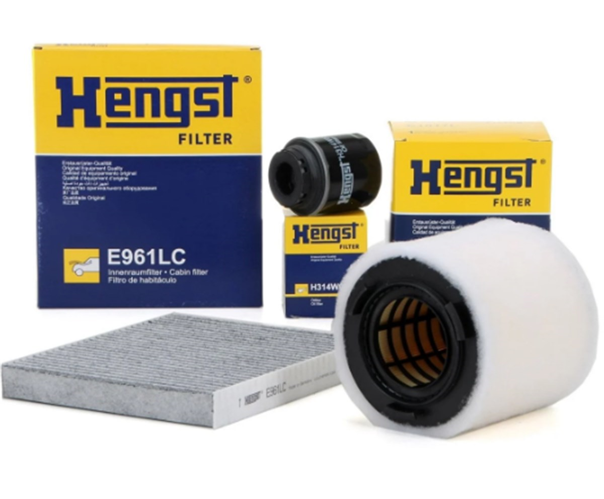 Volkswagen Polo 1.4 GTI Periyodik Bakım Filtre Seti Hengst Marka 03C115561D-6R0129620A-6R0819653