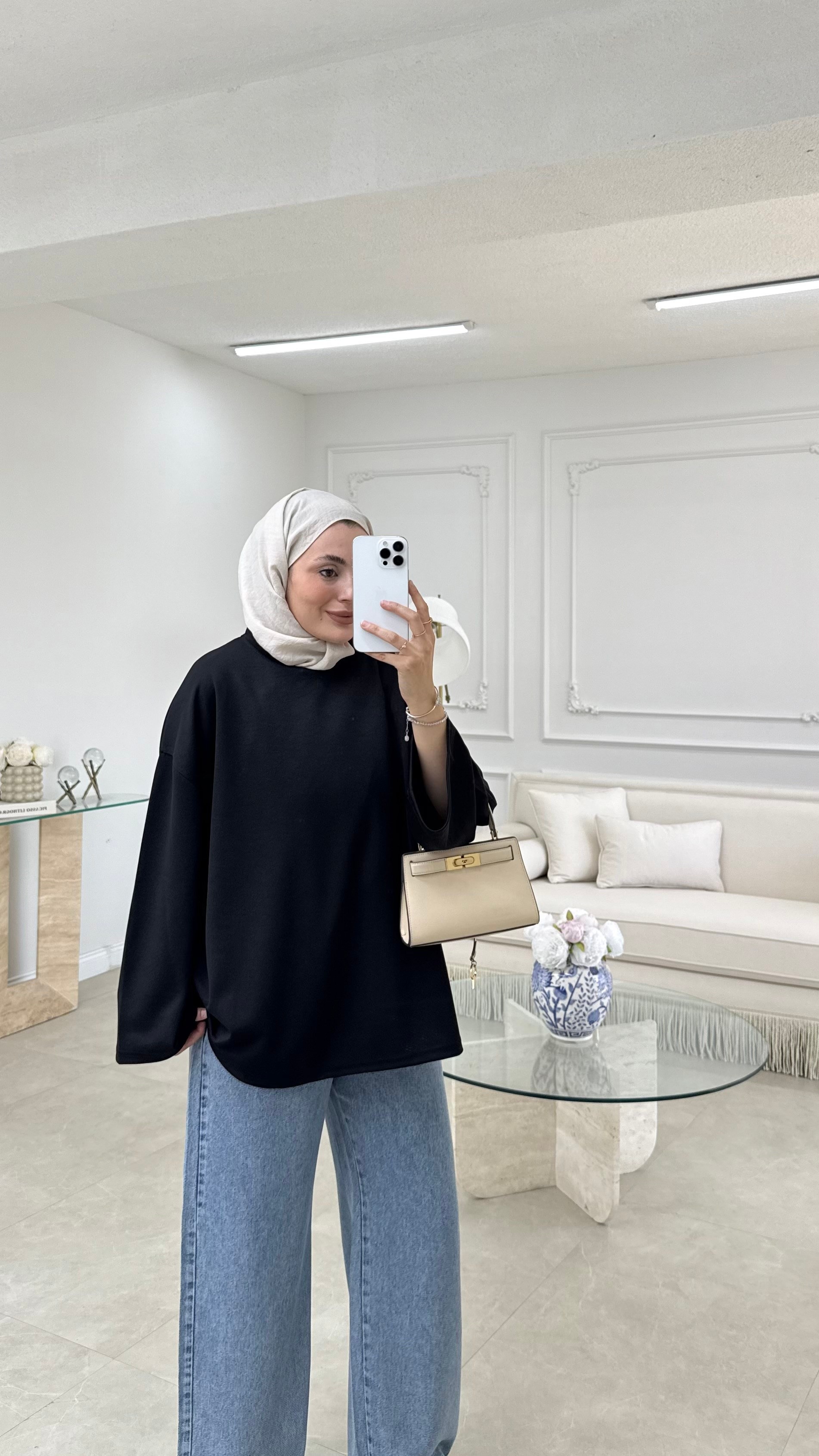 Basic Sweatshirt Siyah