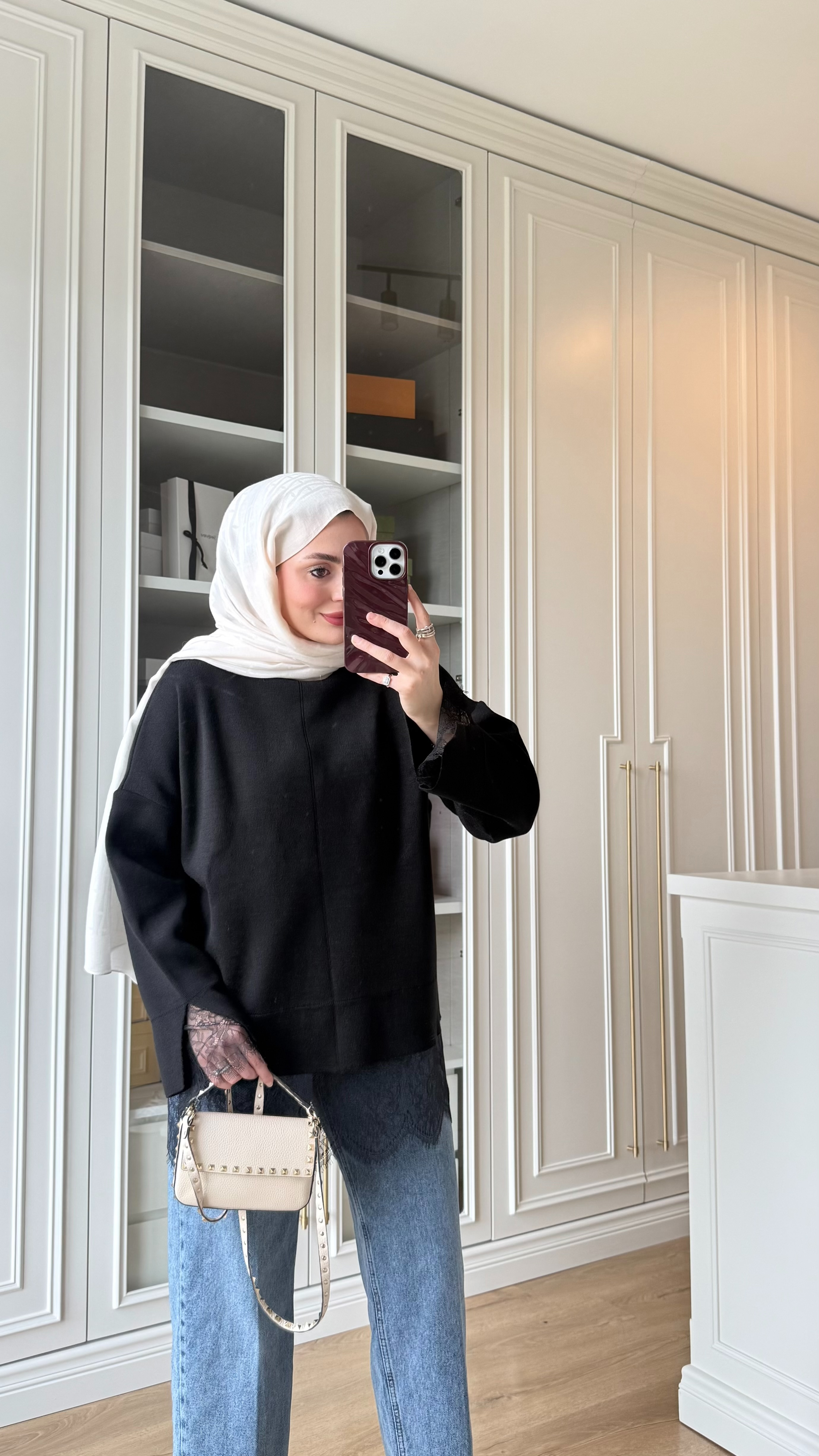 Dantel Detaylı Triko 