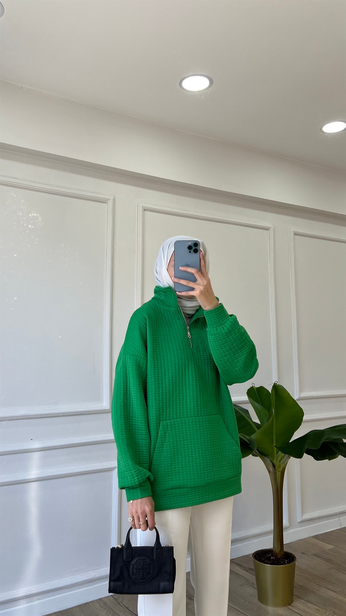 Fermuar Detaylı Sweatshirt - Benetton