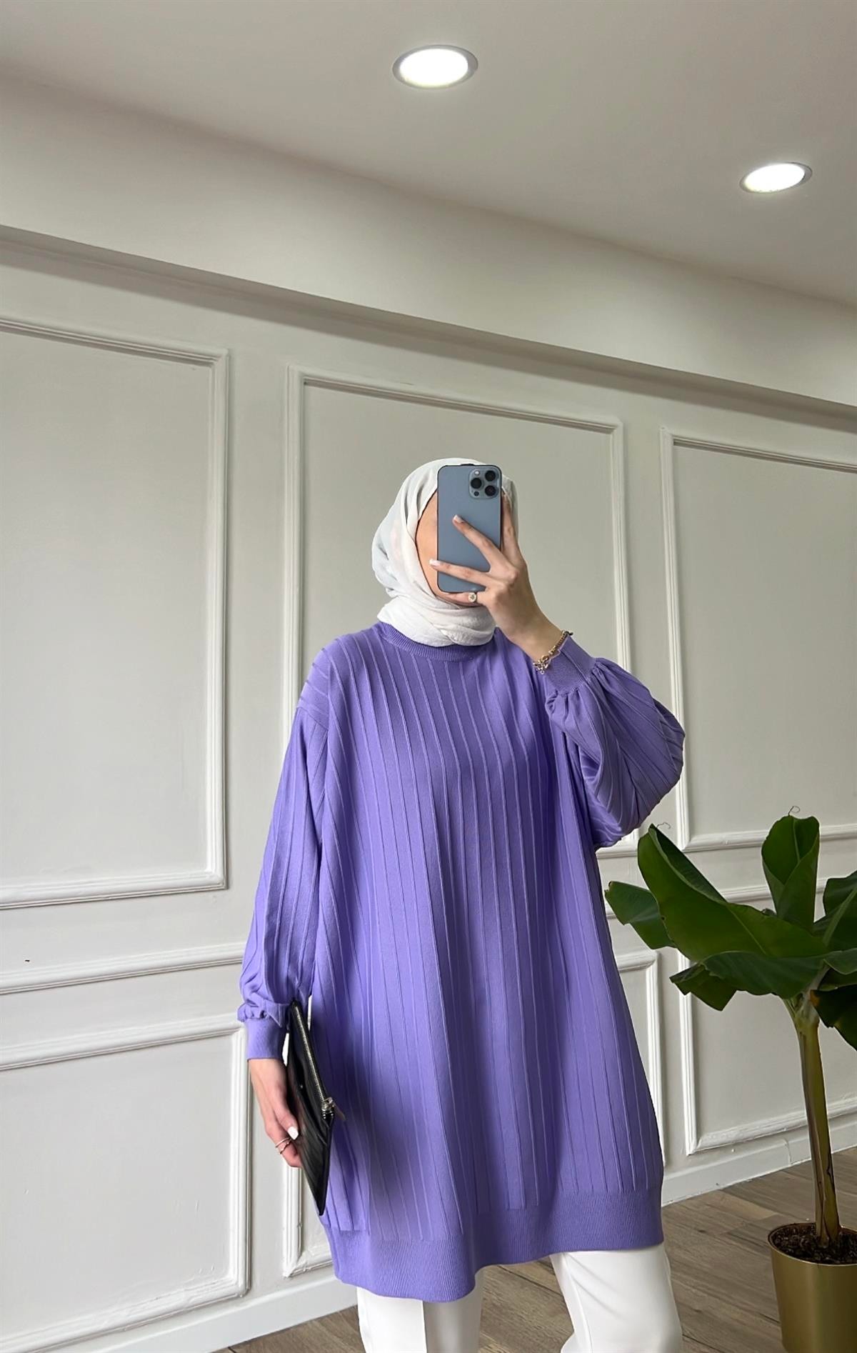 Lila  - Soft Merserize Tunik