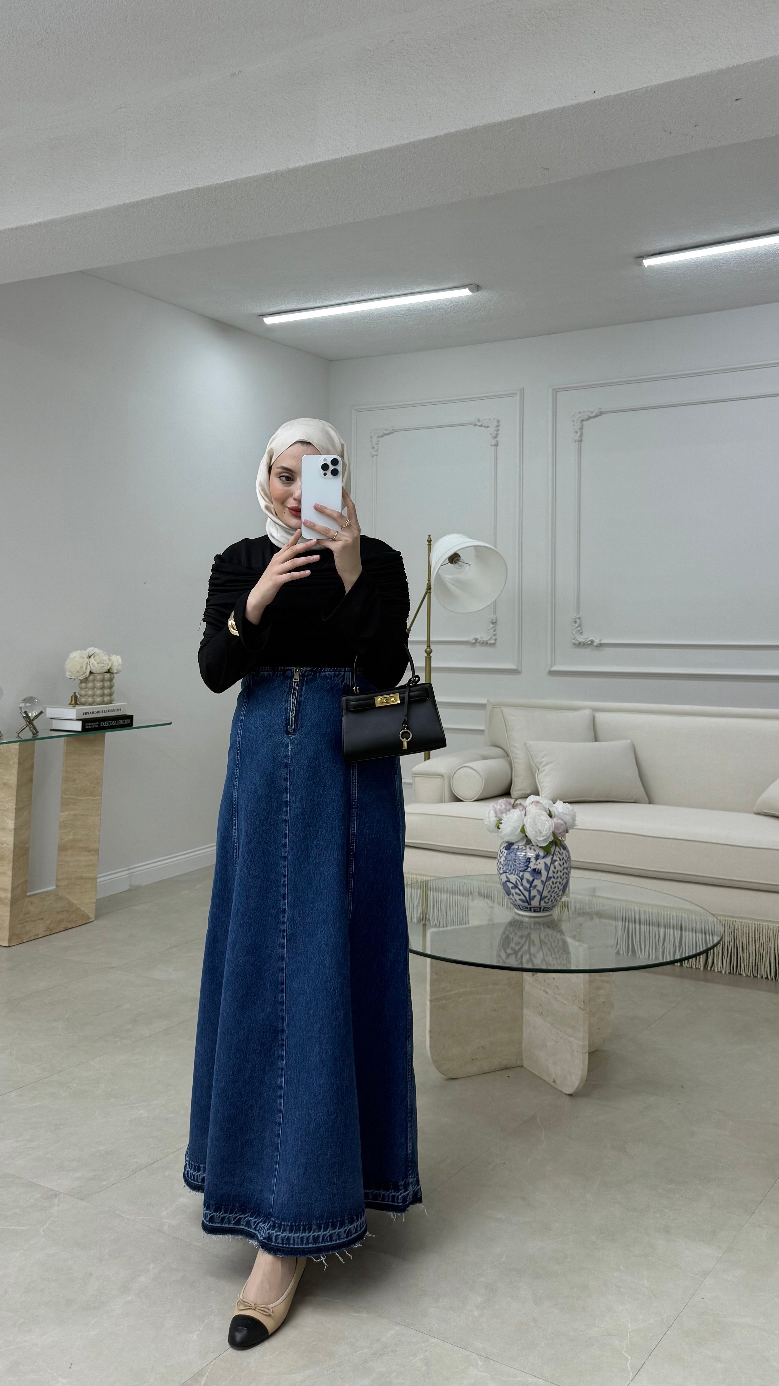 Omuz Detaylı Bluz Siyah