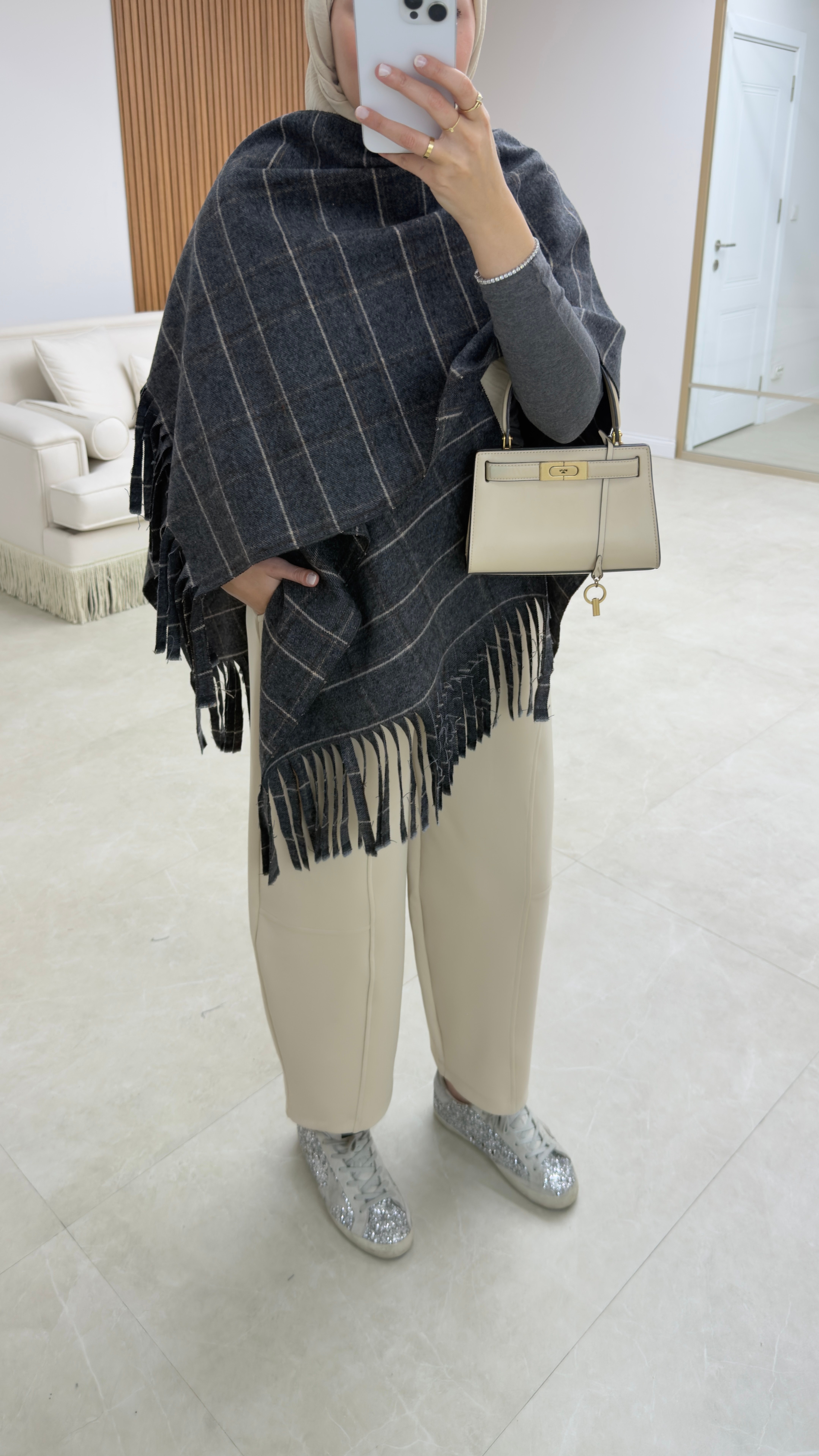 Oversize Skuba Pantolon Taş