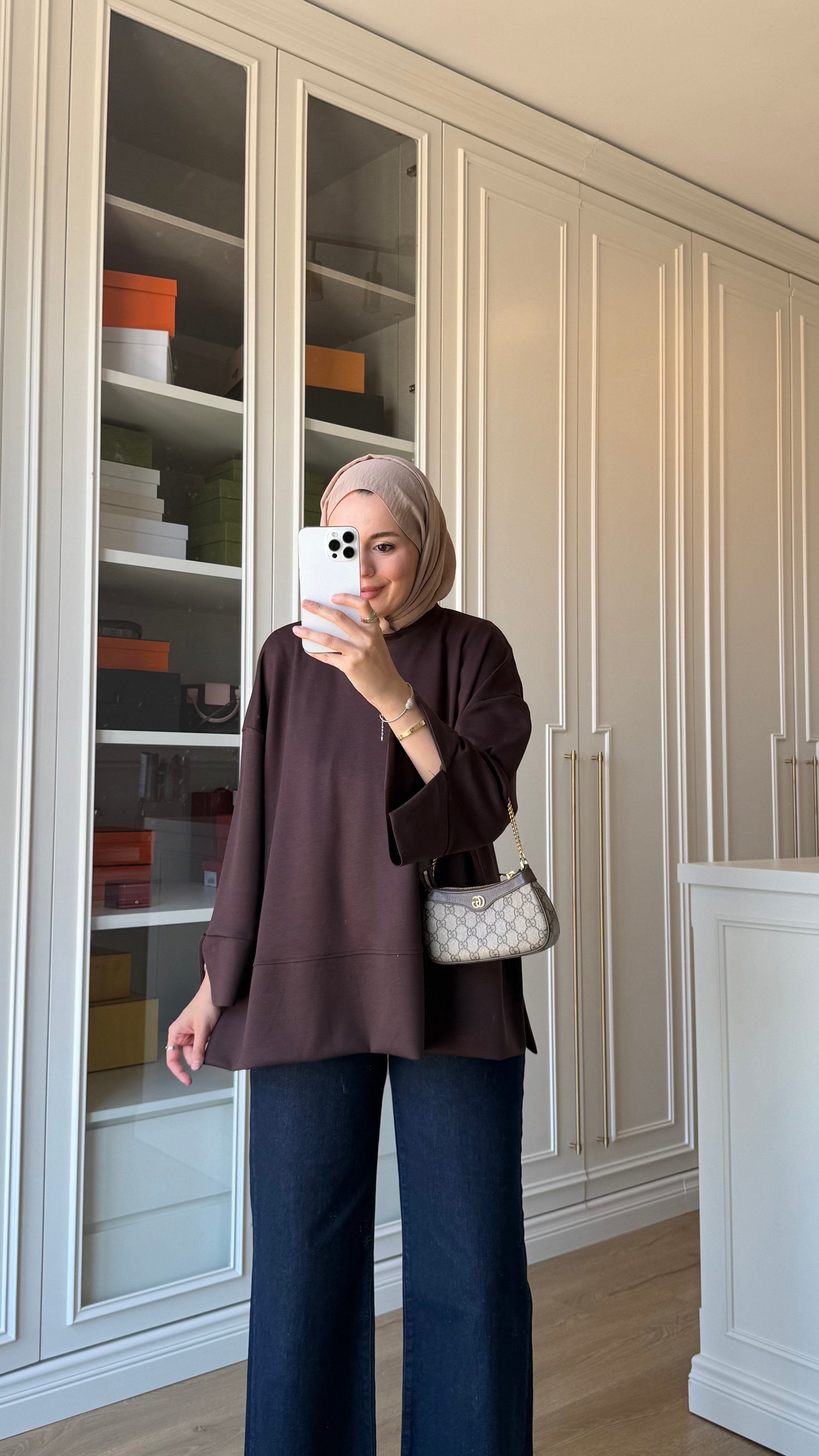 Oysh Sweatshirt Acı Kahve