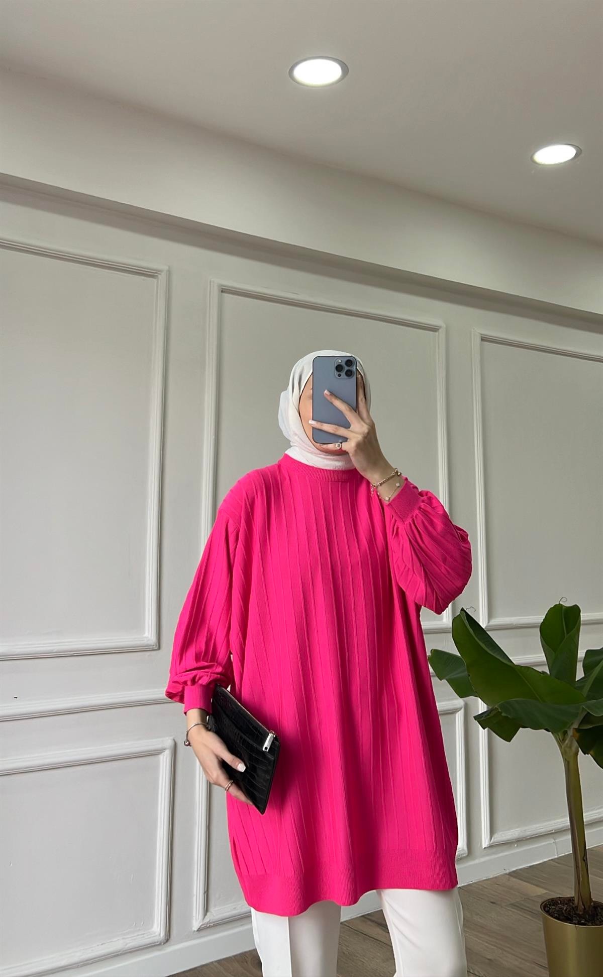 Pembe - Soft Merserize Tunik