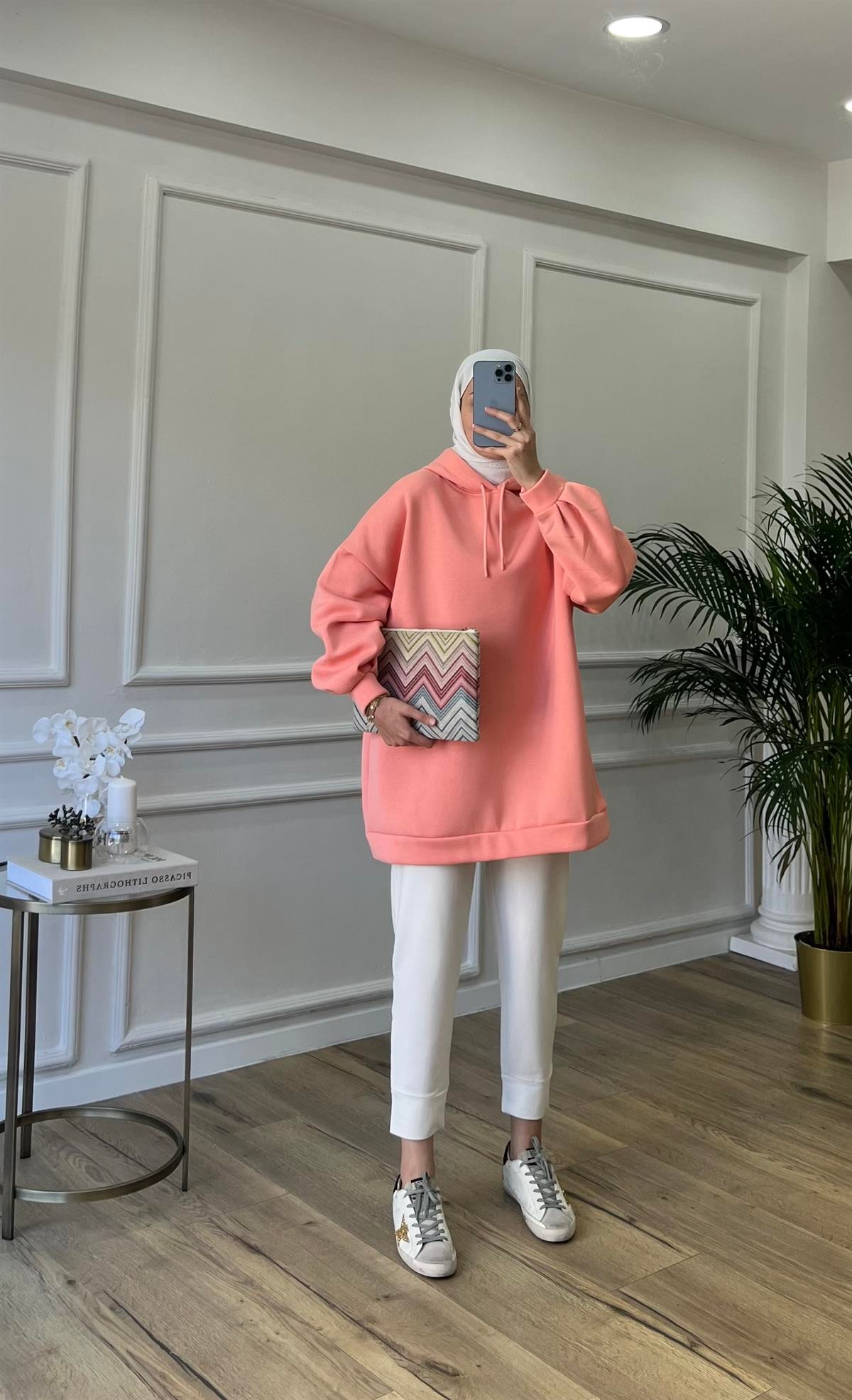 Rabi Sweatshirt Pembe