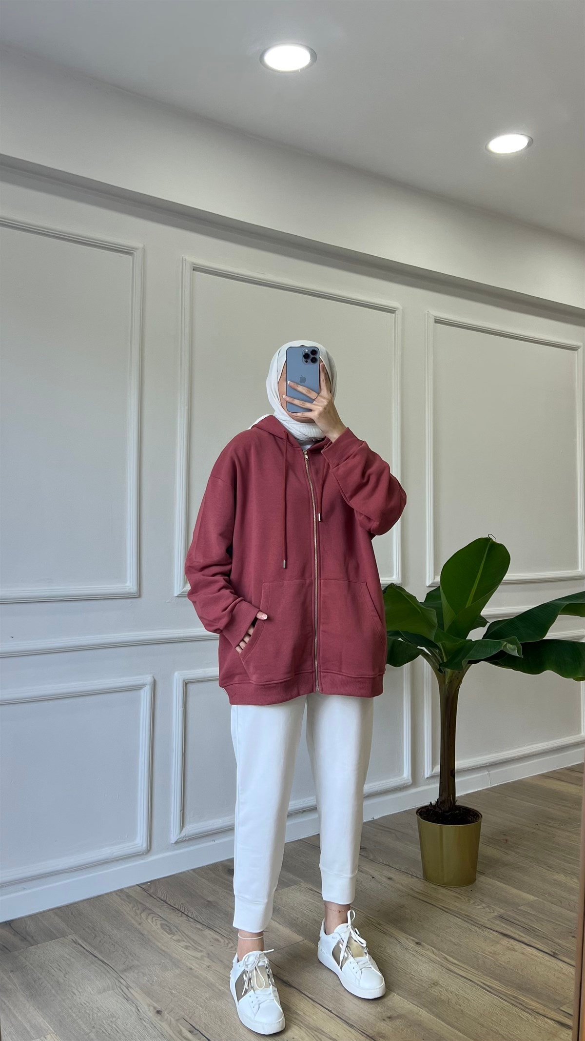 Zara Model Hırka - Gülkurusu