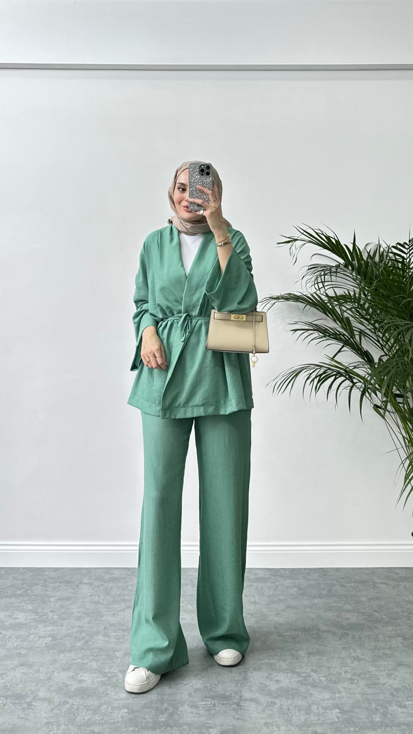 Zr Model Kimono Takım Mint