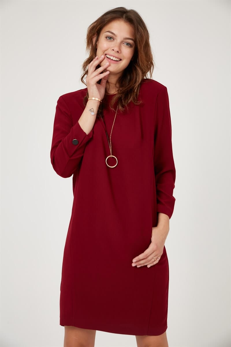 Bordo 19WE201 ELBİSE